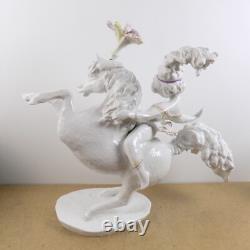 Rosenthal Porcelain Figurine Horse & Rider Large 16 x 14