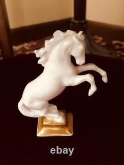 Rosenthal Selb-Plossberg Germany Porcelain Rearing Horse White Figurine 3-7/8