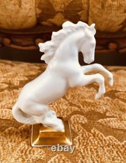 Rosenthal Selb-Plossberg Germany Porcelain Rearing Horse White Figurine 3-7/8