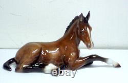 Rosenthal Selb-Plossberg Porcelain Laying Foal Figurine #826 1953 Mark Germany