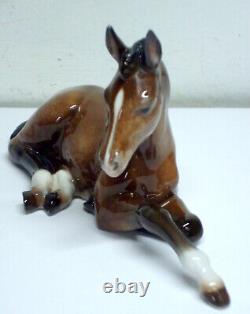 Rosenthal Selb-Plossberg Porcelain Laying Foal Figurine #826 1953 Mark Germany