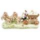 Royal Coach Horse Drawn Carriage Capodimonte Armani Reproduction Porcelain Vtg