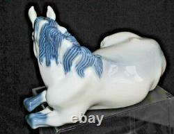 Royal Copenhagen Denmark #5690 Mare Lipizzaner Lying Horse Figurine Jeanne Grut