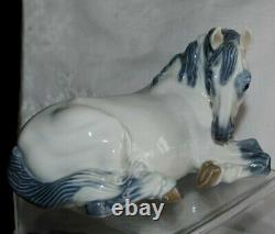 Royal Copenhagen Denmark #5690 Mare Lipizzaner Lying Horse Figurine Jeanne Grut