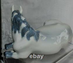 Royal Copenhagen Denmark #5690 Mare Lipizzaner Lying Horse Figurine Jeanne Grut