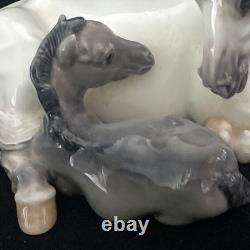 Royal Copenhagen Denmark Horse Figurine Mare and Foal 4698 Artist Jeanne Grut