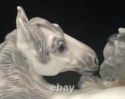 Royal Copenhagen Denmark Horse Figurine Mare and Foal 4698 Artist Jeanne Grut