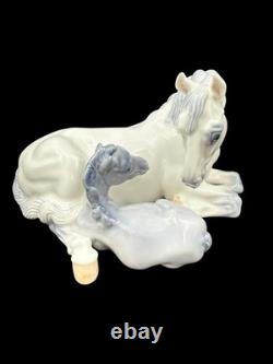 Royal Copenhagen Mare & Foal Porcelain Figurine #4698 Glazed Germany