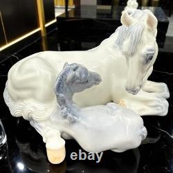 Royal Copenhagen Mare & Foal Porcelain Figurine #4698 Glazed Germany