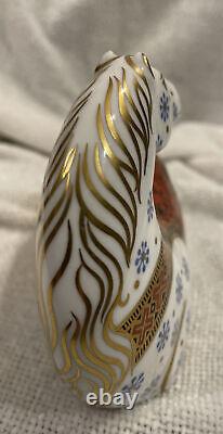 Royal Crown Derby Imari Horse Bone China Paperweight Figurine Gold Stopper Mint