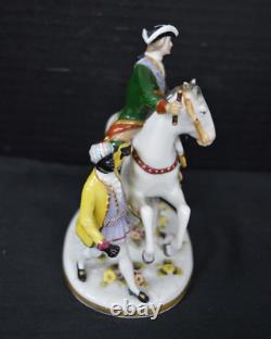 Royal Crown Derby Porcelain Rococo Rider, Horse, Blackamoor