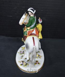 Royal Crown Derby Porcelain Rococo Rider, Horse, Blackamoor