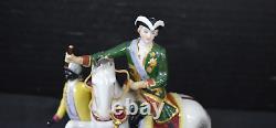 Royal Crown Derby Porcelain Rococo Rider, Horse, Blackamoor