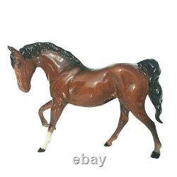 Royal Doulton Brown Porcelain Horse Figurine Glossy Finish 7.25 H x 10 L