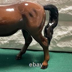Royal Doulton Stocky Jogging Mare Horse Figurine England Vintage Brown Beauty