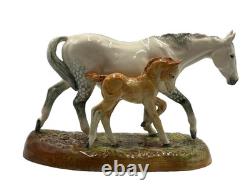 Royal Doulton The Gude Grey Mare Mare & Foal Figurine, HN 2532 WithRare Stamp
