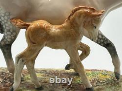 Royal Doulton The Gude Grey Mare Mare & Foal Figurine, HN 2532 WithRare Stamp
