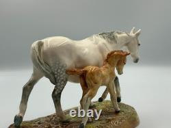 Royal Doulton The Gude Grey Mare Mare & Foal Figurine, HN 2532 WithRare Stamp