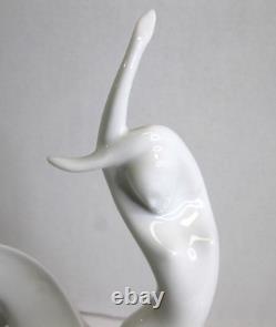 Royal Dux Bohemia Czech Jaroslav Jezek Lady Godiva Riding White Horse 685 14