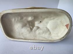 Royal Dux Bohemia Porcelain Figurine Youth With Horses Matte Bisque Art Nouveau