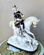 Royal Dux Vintage Large Porcelain Figurine Fox Hunting Horse Rider With Dogs