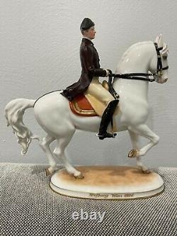 Royal Vienna Augarten Wien Porcelain Spanish Riding School Horse Figurine Trab