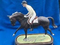 Royal Worcester Horse Richard Meade & Lauriston Doris Lindner Rw 3943