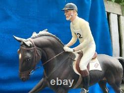 Royal Worcester Horse Richard Meade & Lauriston Doris Lindner Rw 3943