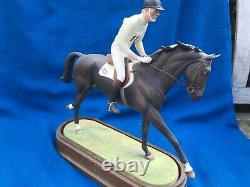 Royal Worcester Horse Richard Meade & Lauriston Doris Lindner Rw 3943