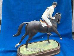 Royal Worcester Horse Richard Meade & Lauriston Doris Lindner Rw 3943