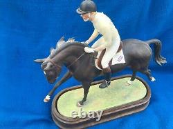 Royal Worcester Horse Richard Meade & Lauriston Doris Lindner Rw 3943