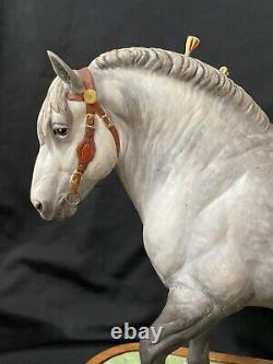 Royal Worcester Percheron Draft Horse Stallion by Doris Lindner