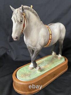 Royal Worcester Percheron Draft Horse Stallion by Doris Lindner