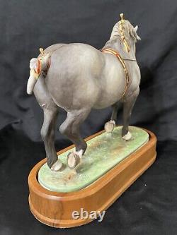 Royal Worcester Percheron Draft Horse Stallion by Doris Lindner
