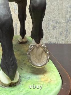 Royal Worcester Percheron Stallion 1965 Doris Lindner Bone China Horse Figurine