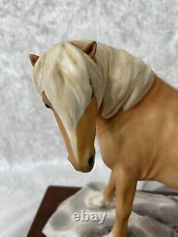 Royal Worcester Porcelain Palomino Shetland Pony Statue #59 by Bernard Winskill