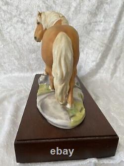 Royal Worcester Porcelain Palomino Shetland Pony Statue #59 by Bernard Winskill