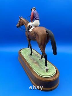 Royal Worcester Thoroughbred Horse With Jockey, The Winner, Doris Lindner 1959