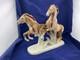 Royal Dux Czech Porcelain Pair Of Horses Figurine