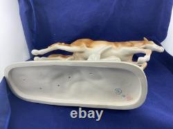 Royal dux czech porcelain pair of horses figurine
