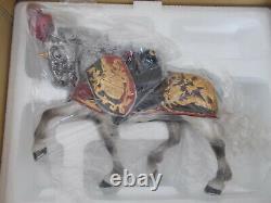 SIGNED 2005 BreyerFest Special Run Romantico Porcelain Great Horse in Armor 1250
