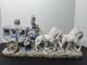 Sorelle Porcelain Coach With Seated Figurines Driver With4 Horses 17 X 8 X 5-rare