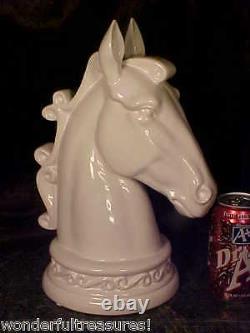 STYLIZED 12+T Porcelain Horse Head Horsehead Bust Figurine Statue BEAUTY Italy