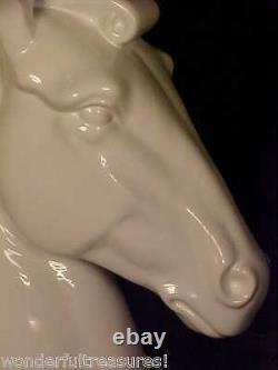 STYLIZED 12+T Porcelain Horse Head Horsehead Bust Figurine Statue BEAUTY Italy