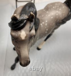 Scarce 1991 Breyer Galaxias CofA LTD Cold Cast Porcelain Prancing Arabian Dapple