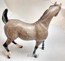 Scarce 1991 Breyer Galaxias CofA LTD Cold Cast Porcelain Prancing Arabian Dapple