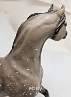 Scarce 1991 Breyer Galaxias CofA LTD Cold Cast Porcelain Prancing Arabian Dapple