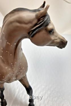 Scarce 1991 Breyer Galaxias CofA LTD Cold Cast Porcelain Prancing Arabian Dapple