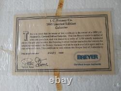 Scarce 1991 Breyer Galaxias CofA LTD Cold Cast Porcelain Prancing Arabian Dapple