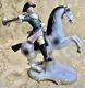 Scheibe Alsbach Dresden Sitzendorf Germany Antique Figurine Soldier On Horse